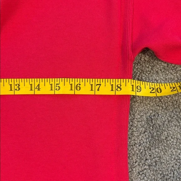 NWOT Talbots Bright Pink Knit Long sleeve Oversized Cardigan. Size Small - Picture 6 of 8